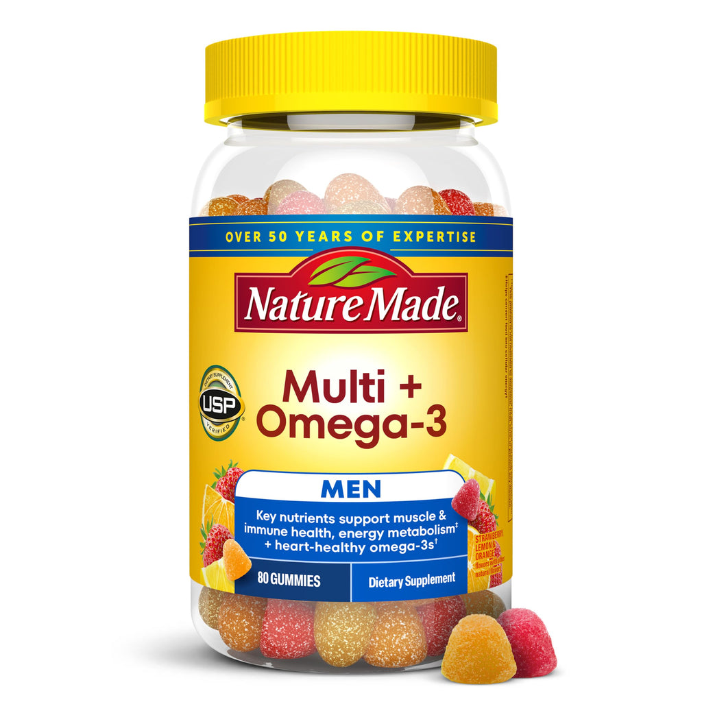 Nature Made Men's Multivitamin + Omega-3 Gummies