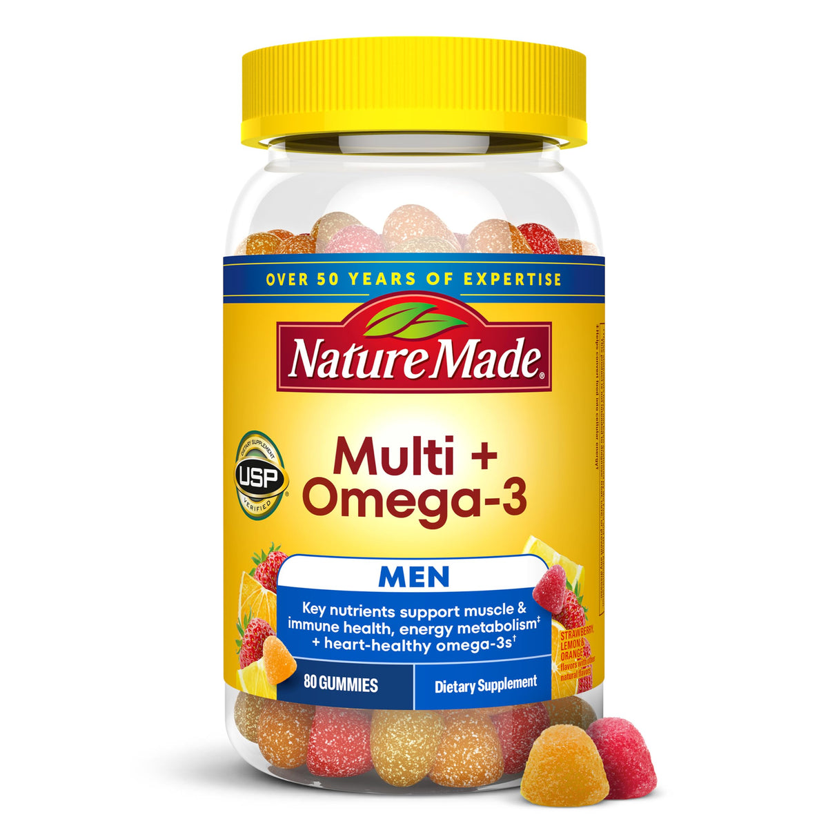Nature Made Men's Multivitamin + Omega-3 Gummies