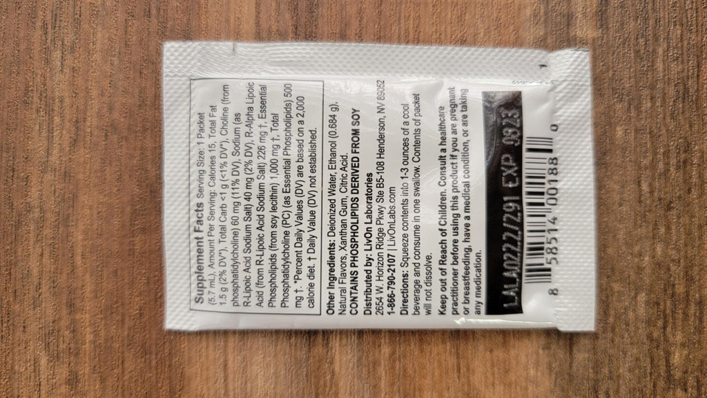 LivOn Laboratories Lypo-Spheric R-Alpha Lipoic Acid - 30 Packets - image 7
