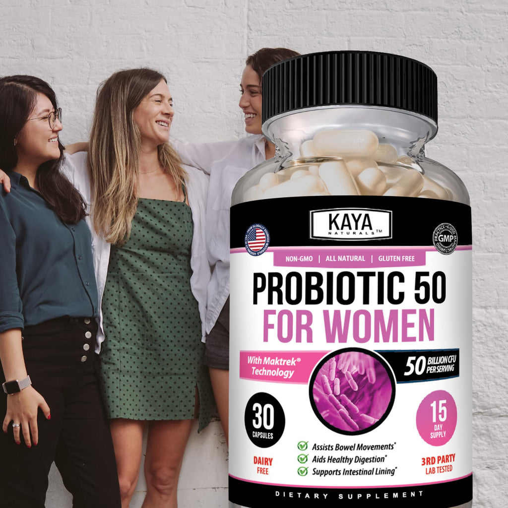 Kaya Naturals Womens Probiotic 50 Billion CFU