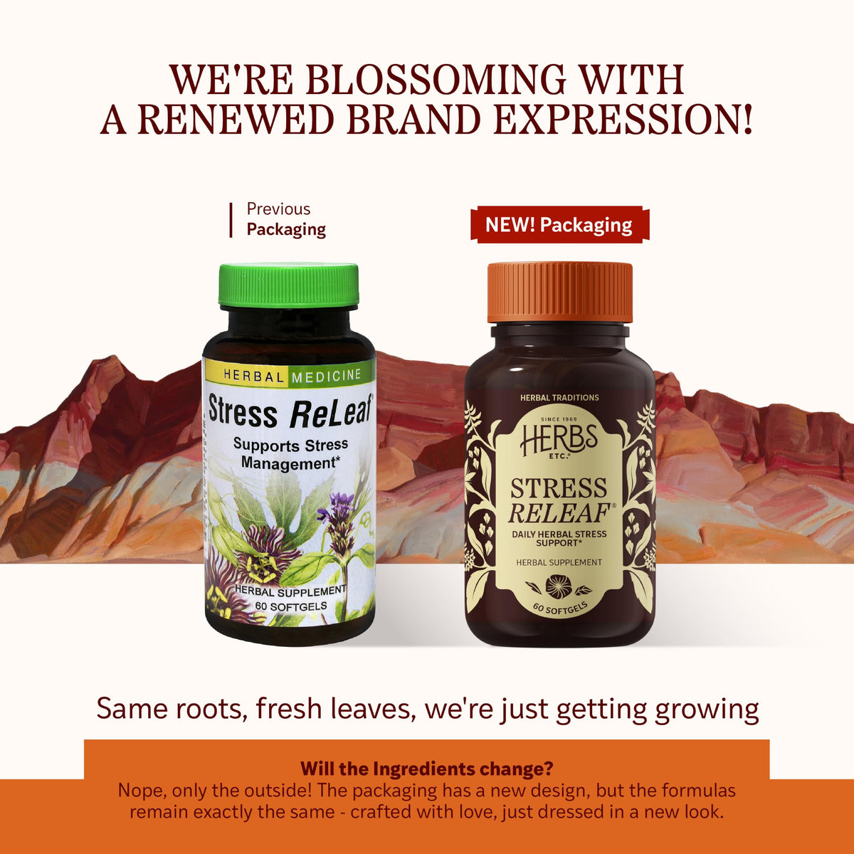 Herbs Etc. Stress ReLeaf Softgels Organic - 60 Softgels - image 2
