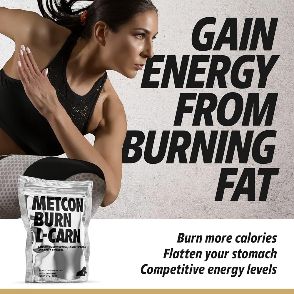 MetCon L-Carn Pre Burn Non-Stimulant Fat Burner - 120g - image 2