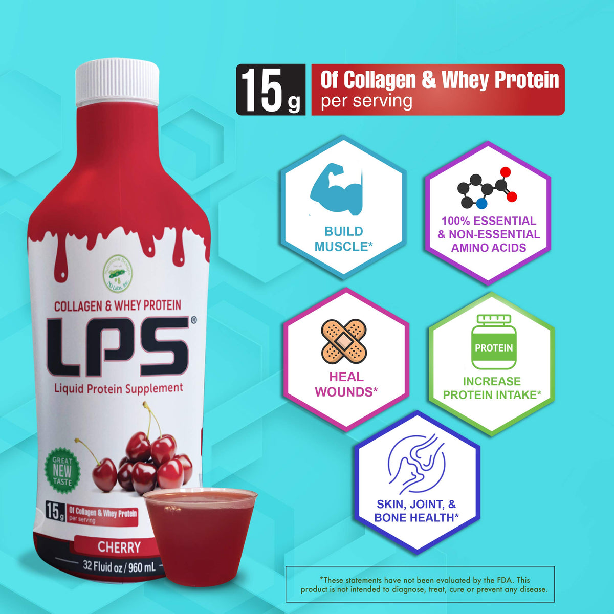 Nutritional Designs LPS Liquid Collagen & Whey Protein - 100 Packets - image 2