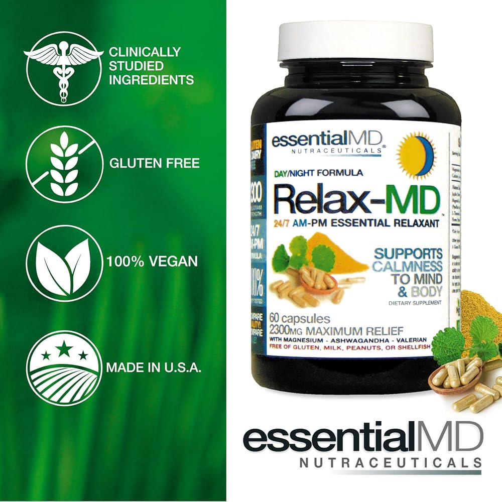 Essential MD Natural Relax Essentials Day/Night 24/7 - 60 Capsules - image 3