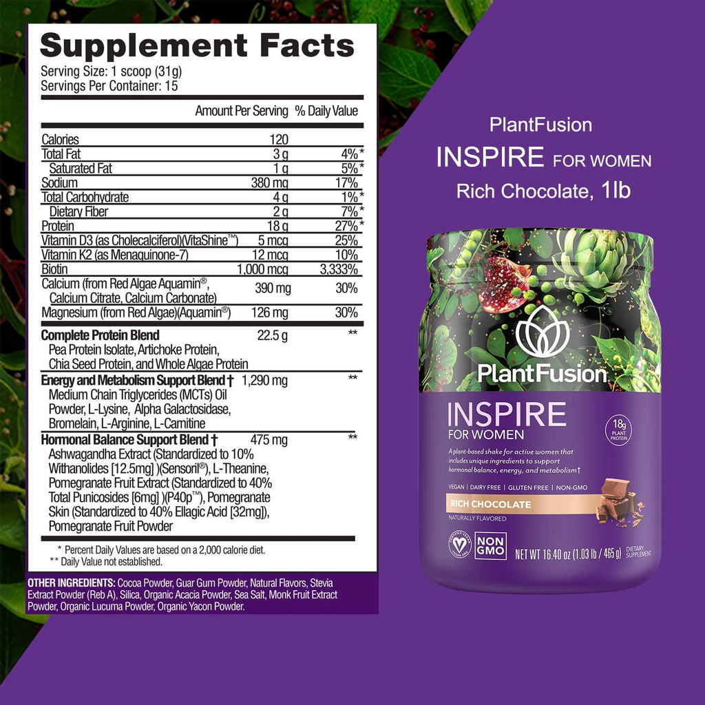 PlantFusion Inspire Plant Protein Powder for Women