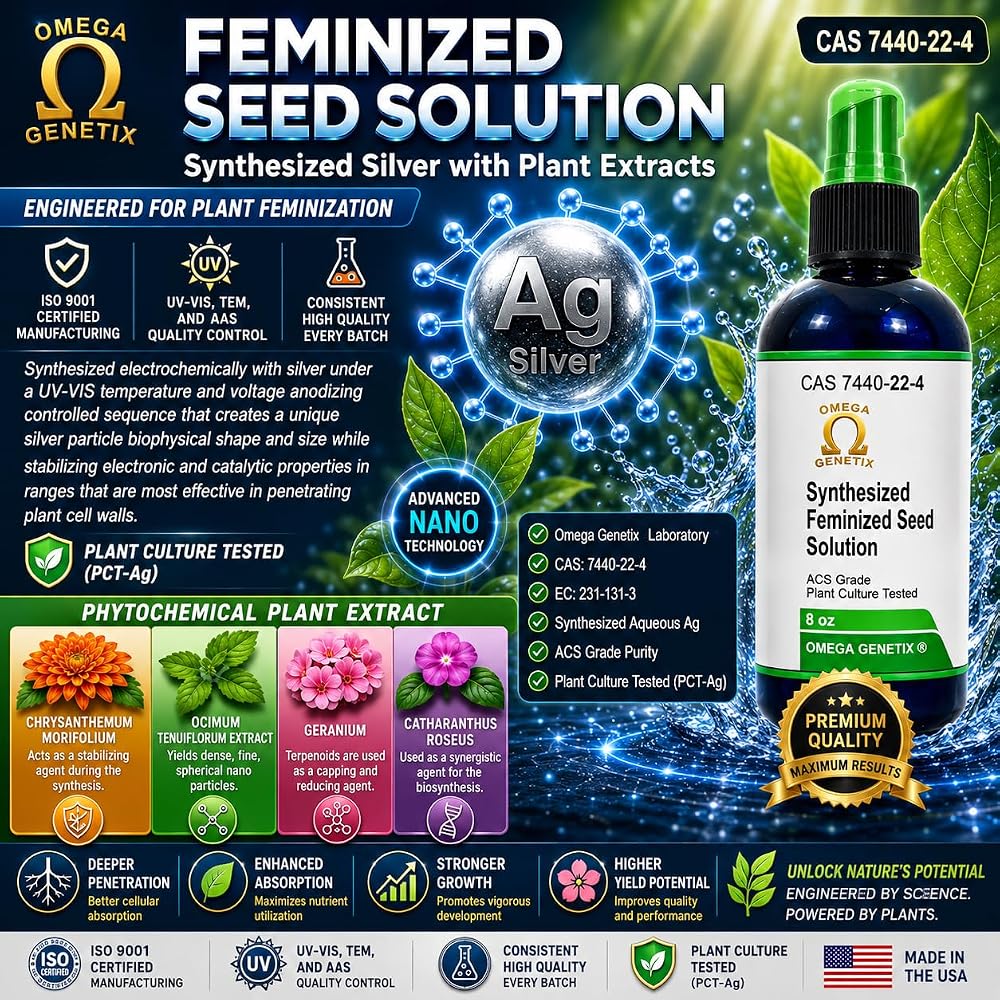 Omega Genetix Synthesized Silver Plus STS Spray Combination - 8 oz - image 2