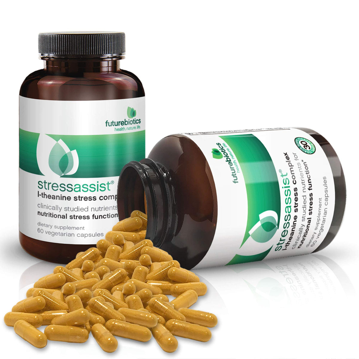 Futurebiotics StressAssist Stress Relief - 60 Vegetarian Capsules - image 5