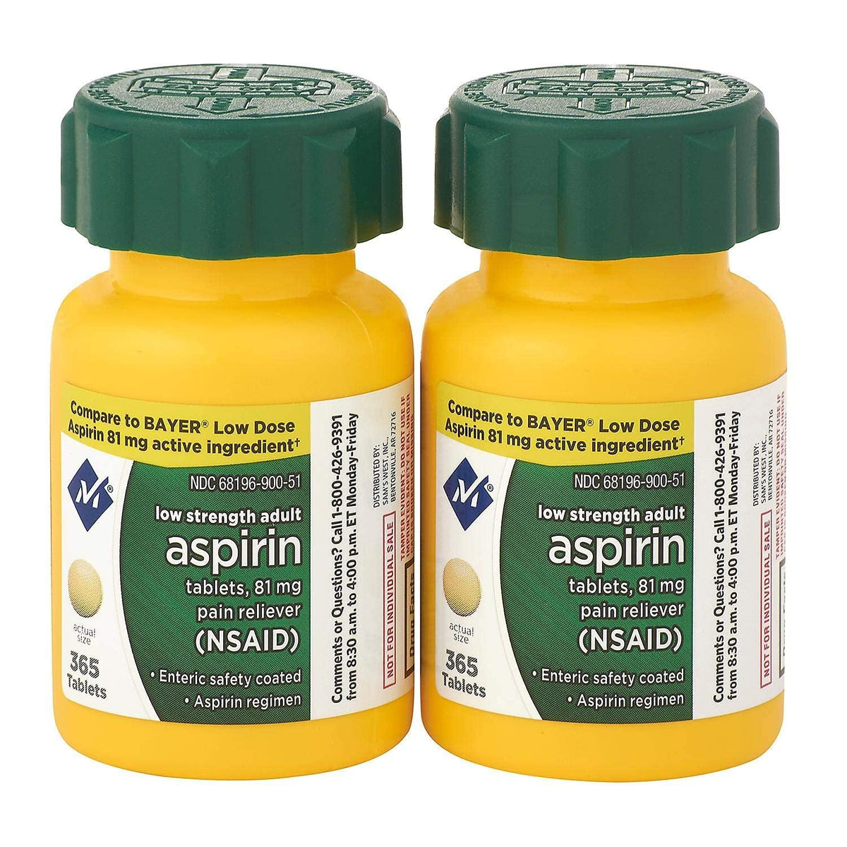 Outccogo Members Mark 81 mg Low Strength Aspirin - 730 Tablets