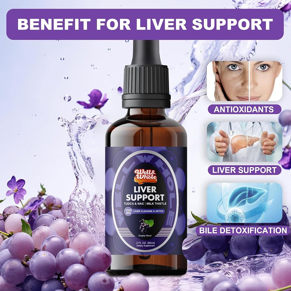 Well&Whole TUDCA Liquid Drops for Liver & Bile Support - 60mL - image 2