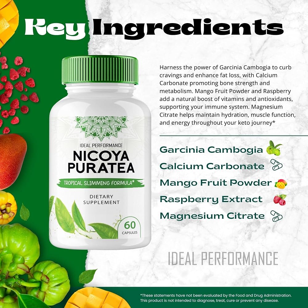 Ideal Performance Nicoya Puratea Keto Capsules Advanced Formula - 180 Capsules - image 6