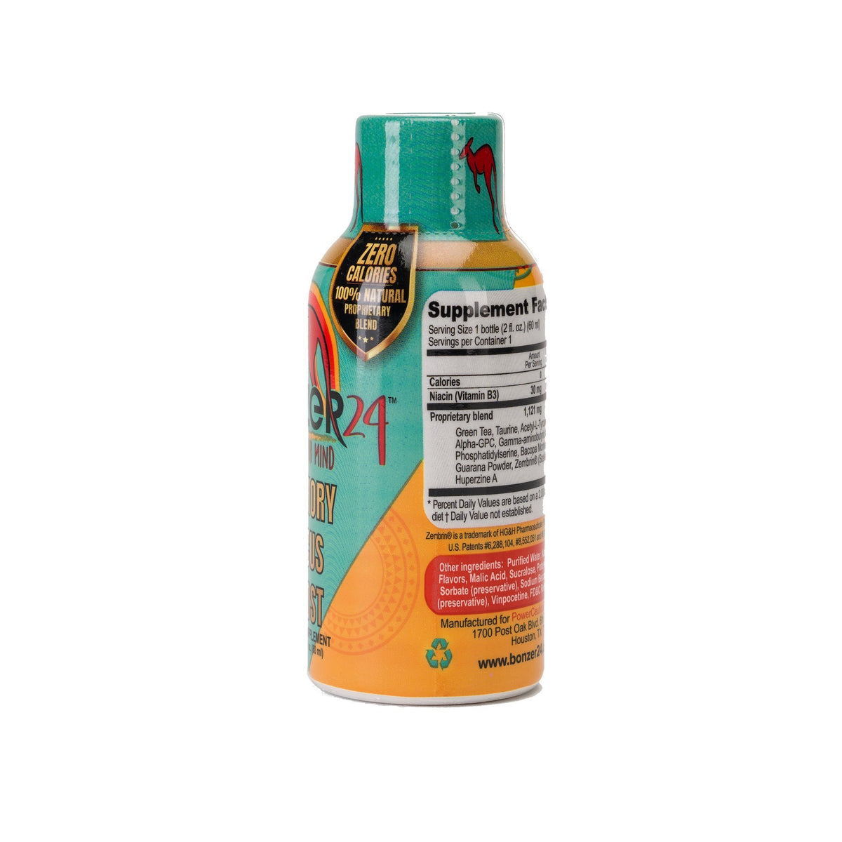 Bonzer24 Brain Support Shot Energy Drink Alternative - 12 Pack - image 4