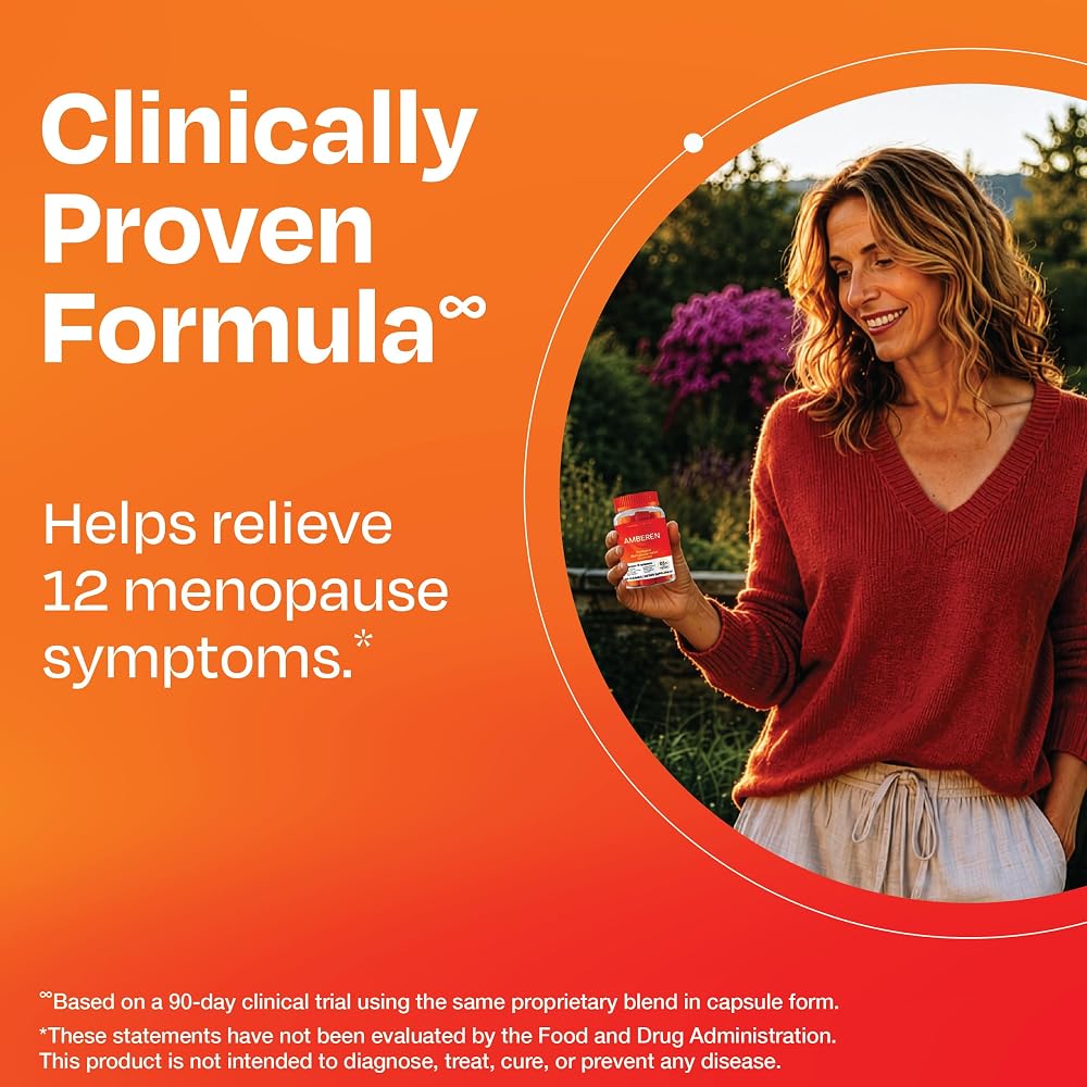 Amberen Menopause Supplement Gummies Multi-Symptom Relief - 30 Day - image 2