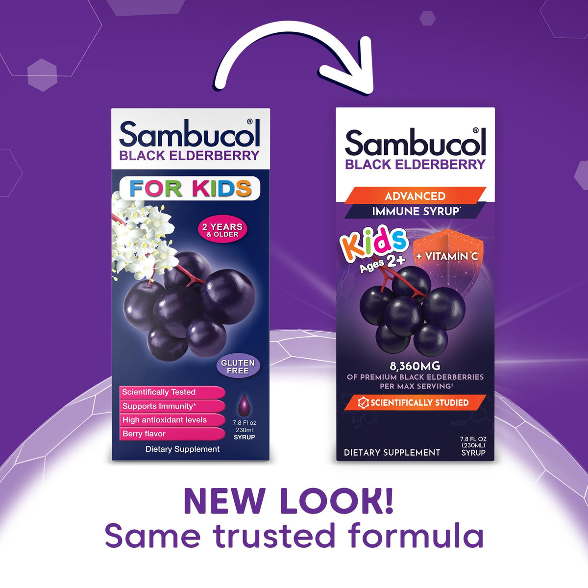 Sambucol Black Elderberry Syrup for Kids - 7.8 Fl Oz - image 2