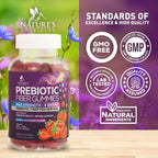 Nature's Nutrition Fiber Gummies 4g - Premium Prebiotic Plant Based