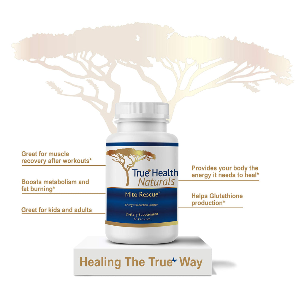 True Healing Naturals Mito Rescue Mitochondrial Support - 60 Vegetarian Capsules - image 5