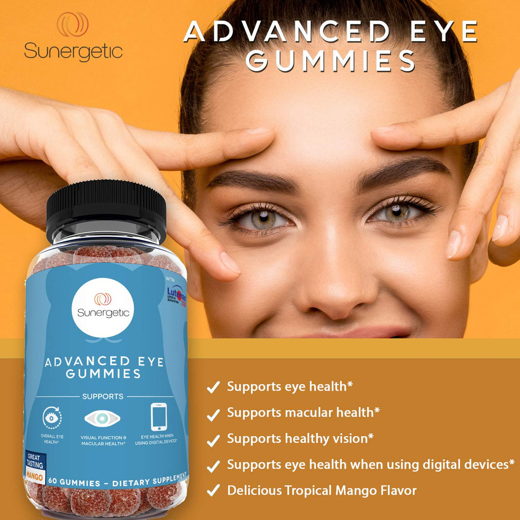 Sunergetic Premium Eye Support Gummies - Lutein with Zeaxanthin