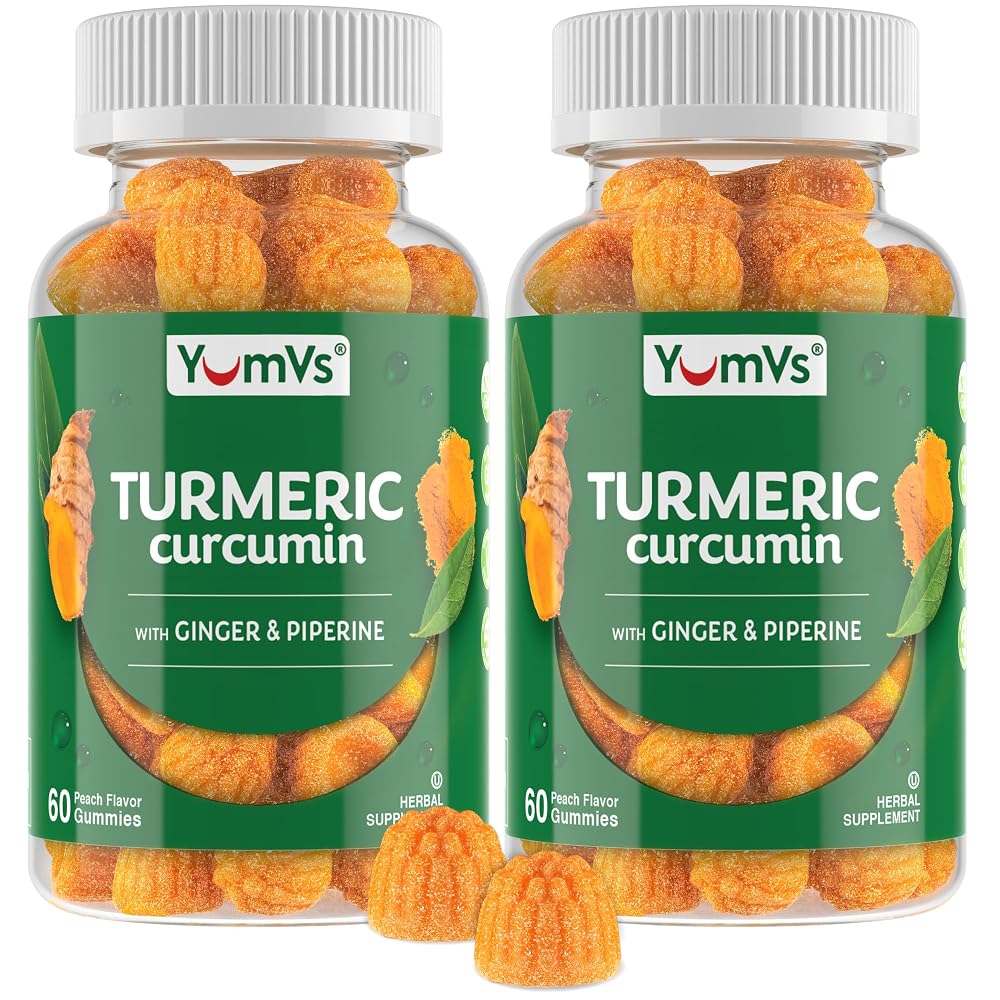 YUM-V'S YumV's Turmeric Gummies with Ginger and Piperine - Peach