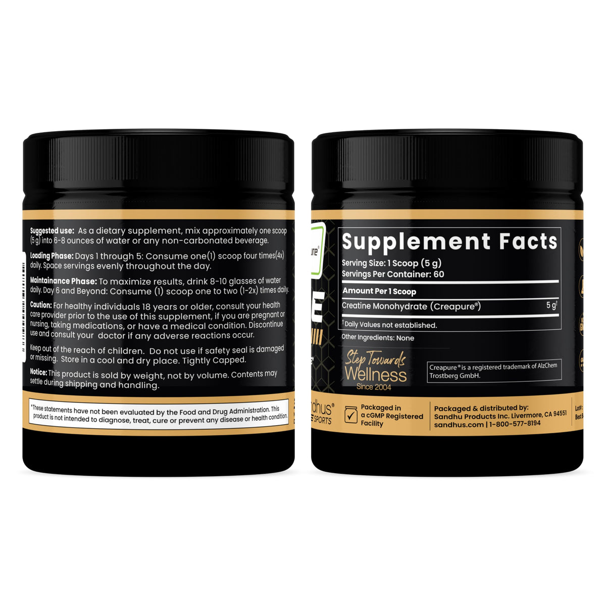 Sandhu's Creapure German Creatine Monohydrate Powder - 120 Servings - image 5