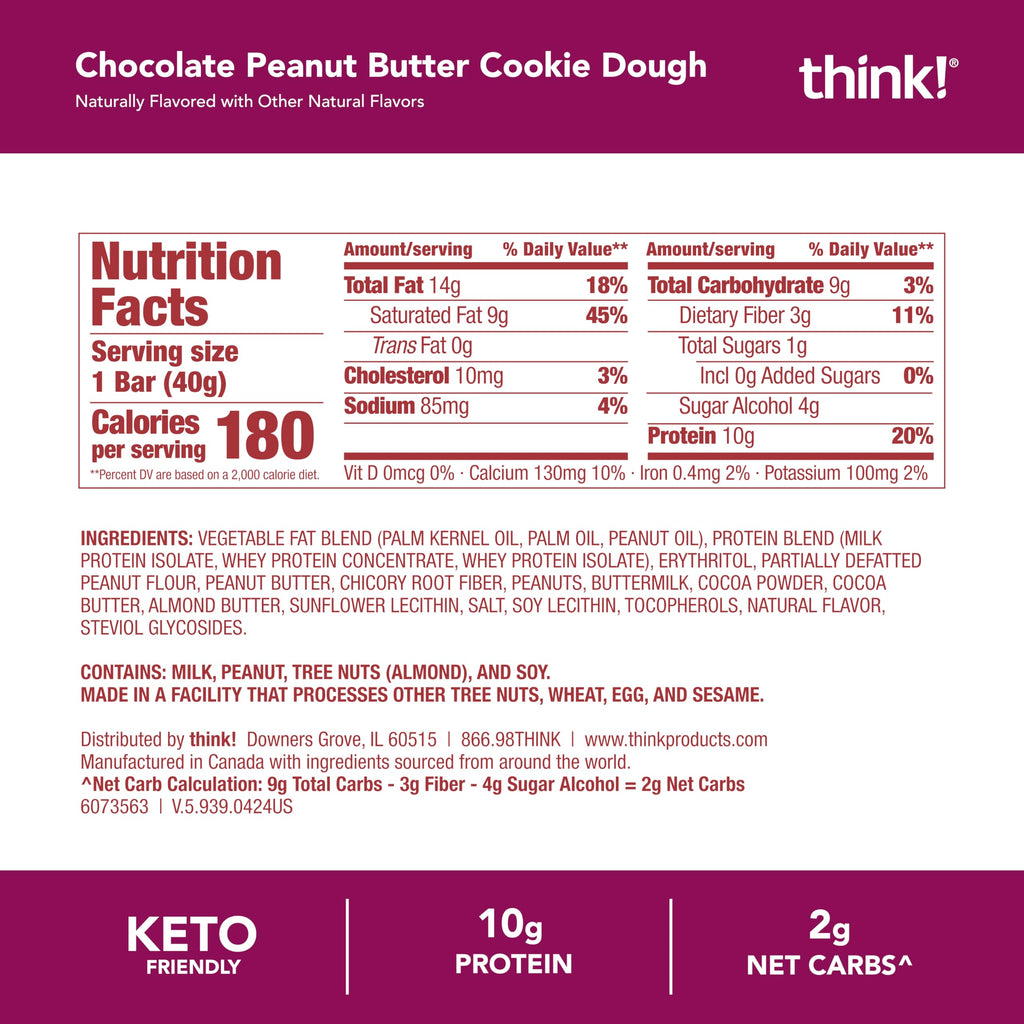 thinkThin think! Delight, Keto Protein Bars