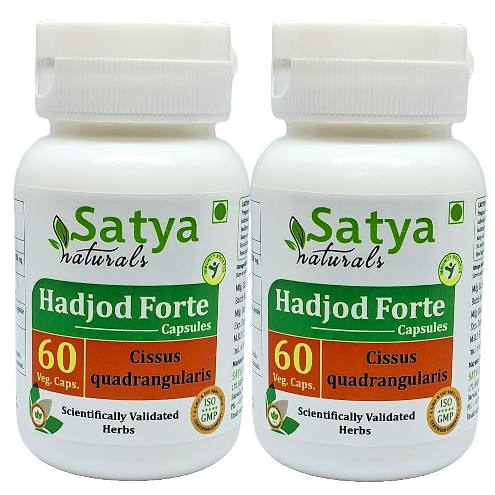 Satya Naturals Hadjod Forte Capsules 500 mg. 60 Veg. Capsule