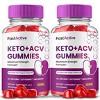 Gold Nutra Fast Active ACV Gummies for Energy - 2 Pack