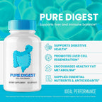 IDEAL PERFORMANCE Pure Digest Capsules Gut Support - 60 Capsules - image 4