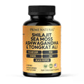 PRIME NATURAL Shilajit 1000mg with Ashwagandha & Tongkat Ali - 60 Capsules