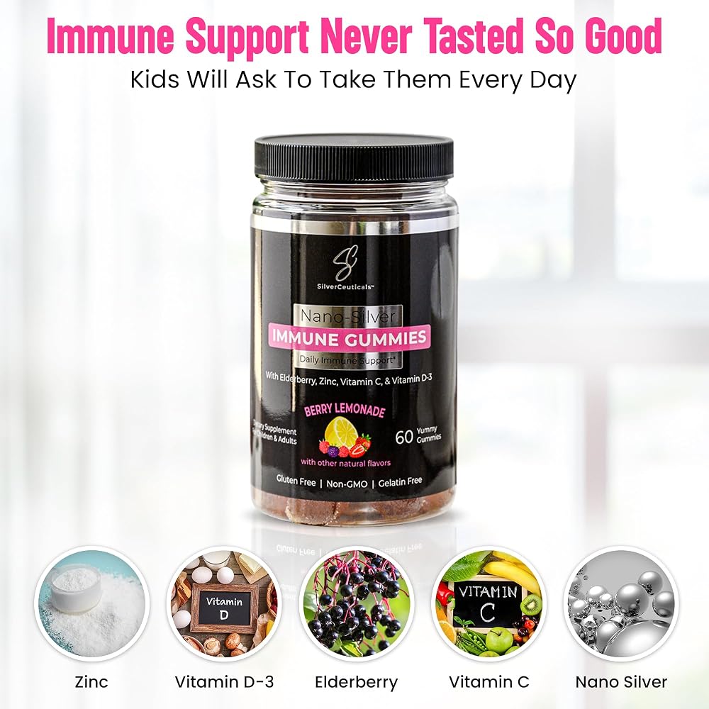 SilverCeuticals 5-in-1 Elderberry Immune Multi Gummies - 60 Gummies - image 5