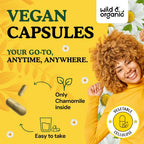 Wild & Organic Chamomile Extract Capsules 800 mg - Relaxation