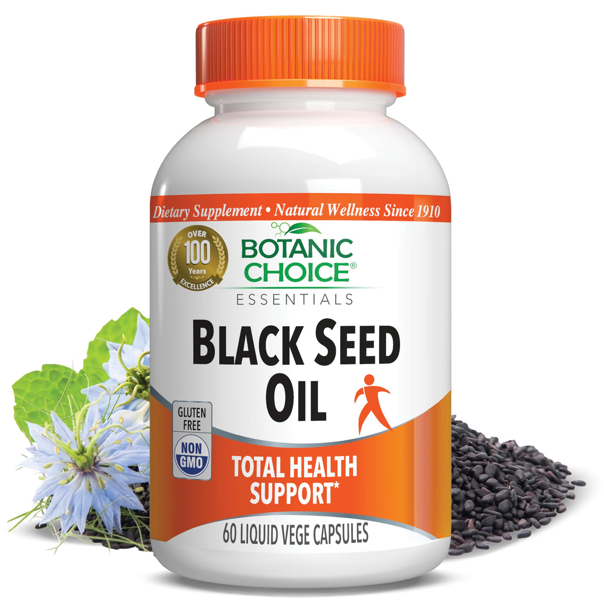 Botanic Choice Black Seed Oil 500 mg - 60 Vegetarian Capsules