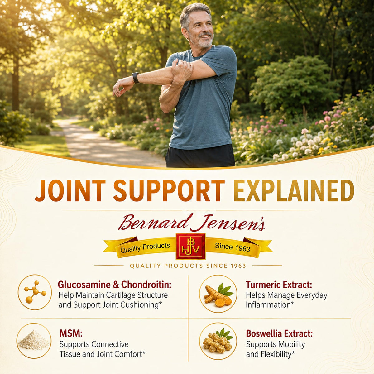 Bernard Jensen's Glucosamine Chondroitin MSM - 90 Capsules - image 4