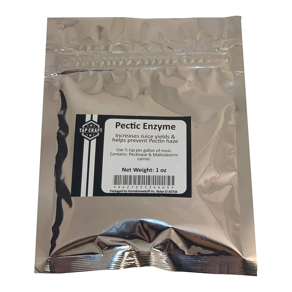 Tapcraft Pectic Enzyme 1oz for Wine and Cider Making - 1 Ounce