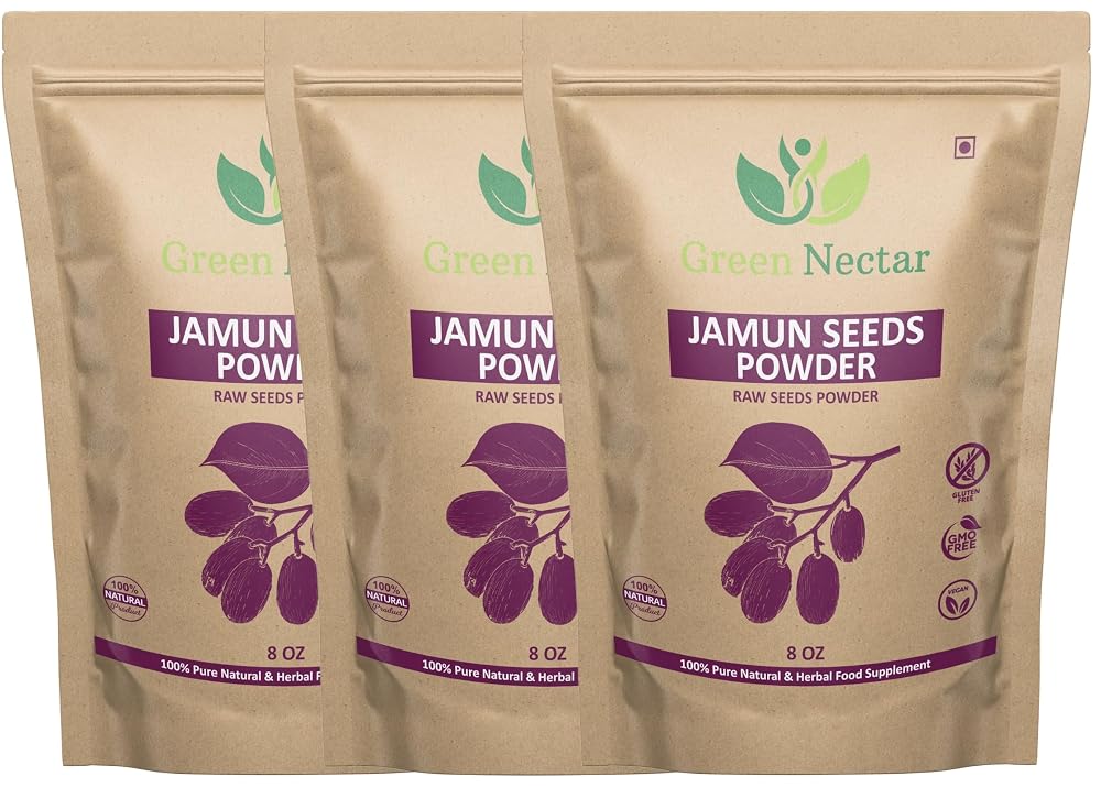 Green Nectar Jamun Seed Powder - 8 Ounces - image 3