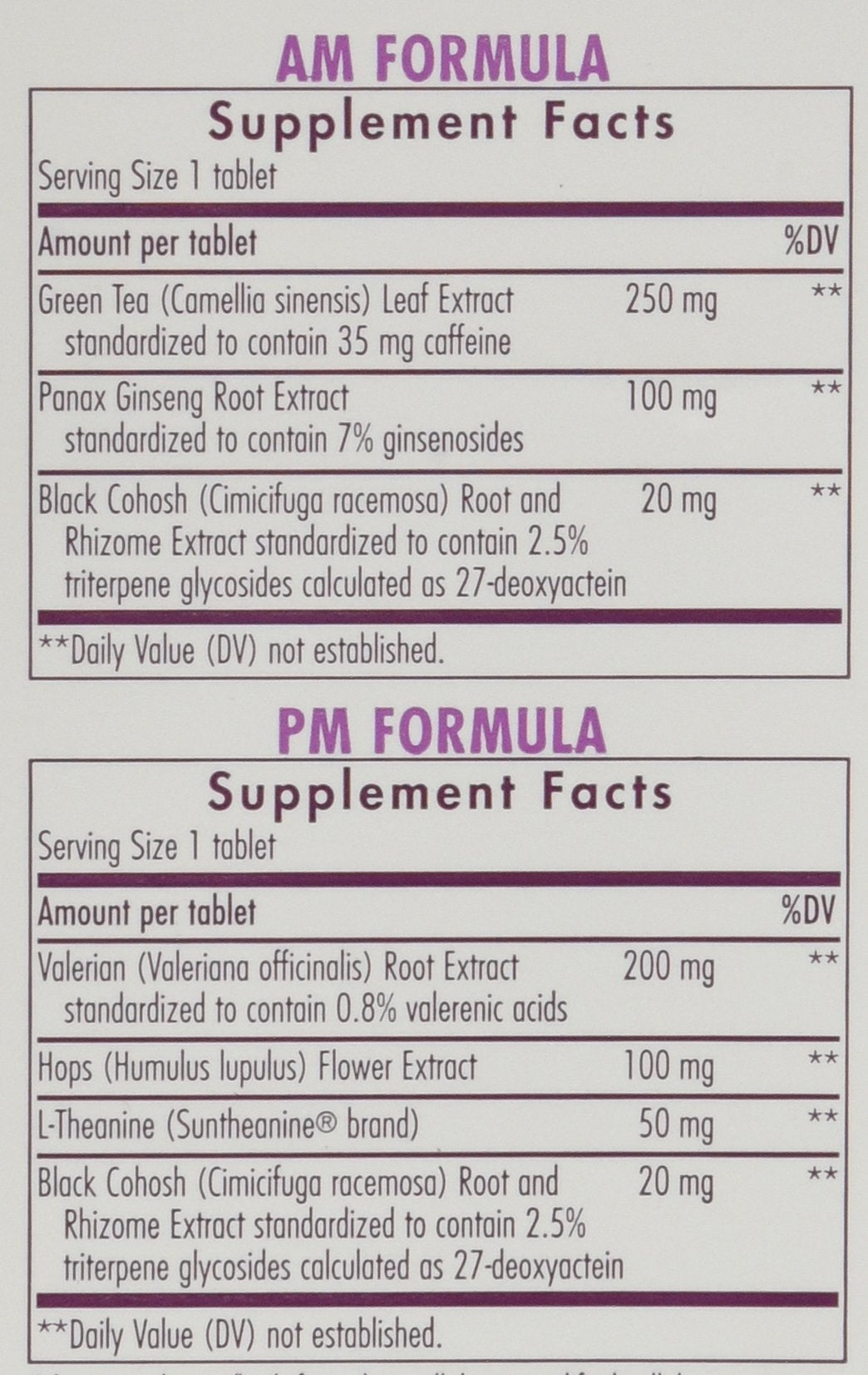 Enzymatic Therapy AM/PM Menopause Formula - 120 Tablets - image 3