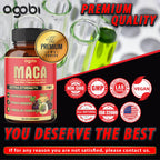 Agobi Maca Root Capsules Energy & Performance - 90 Capsules - image 6