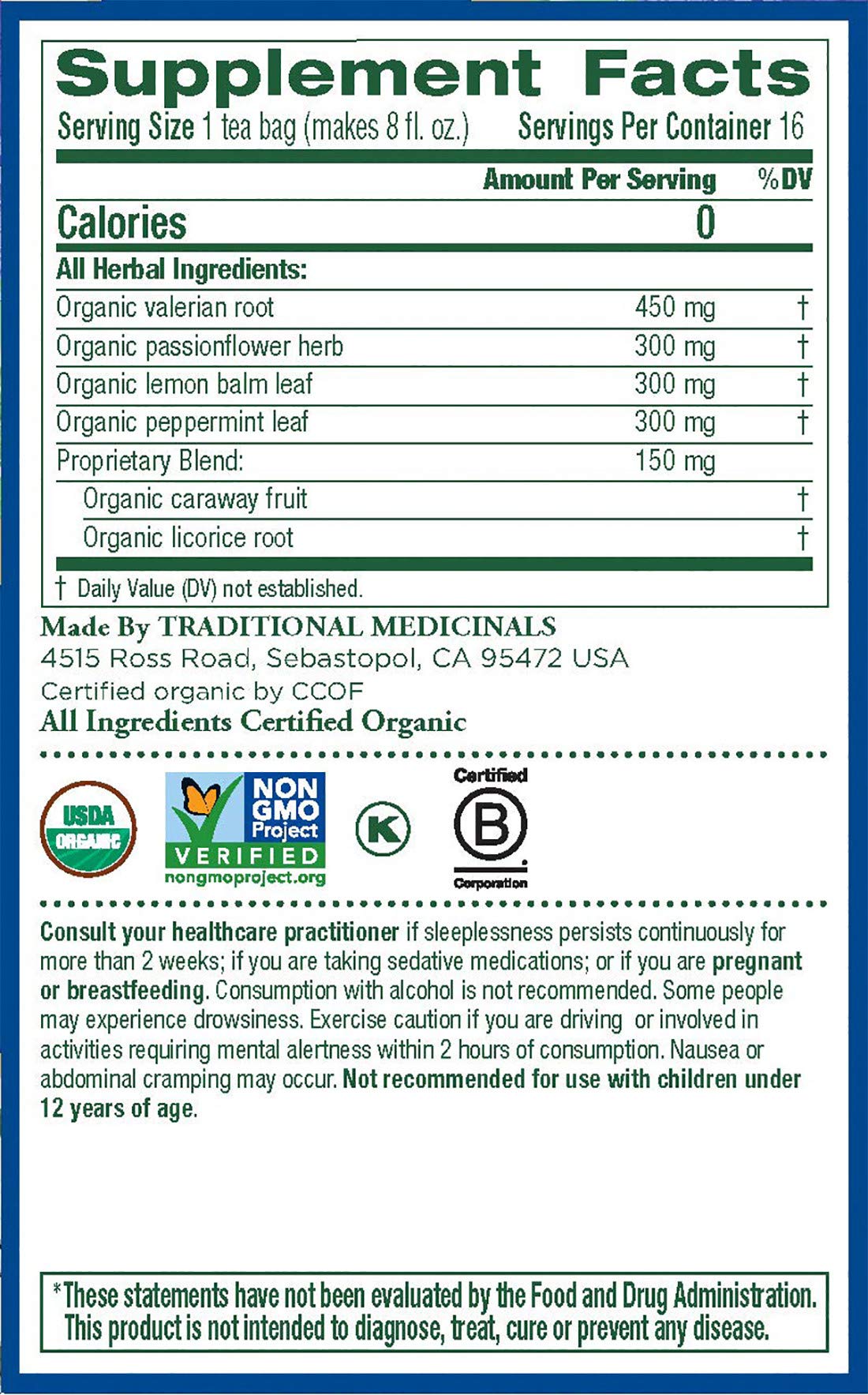 Traditional Medicinals Organic Nighty Night Extra Valerian Herbal Tea - image 5