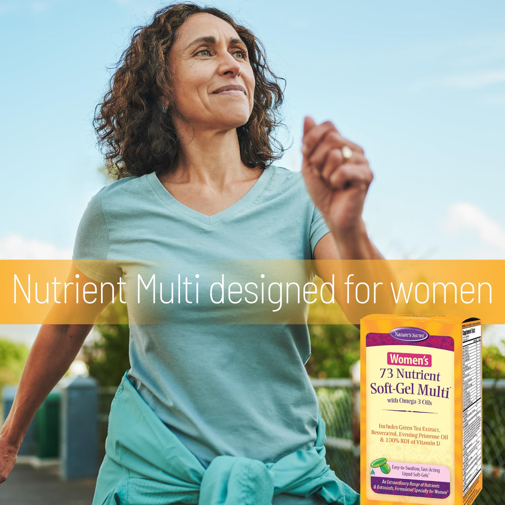 Nature's Secret Women's 73 Nutrient Multivitamin + Omega 3 - 60 Softgels - image 5