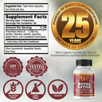 Zeo Health Royal Detox Full Body Cleanse - 90 Capsules - image 6