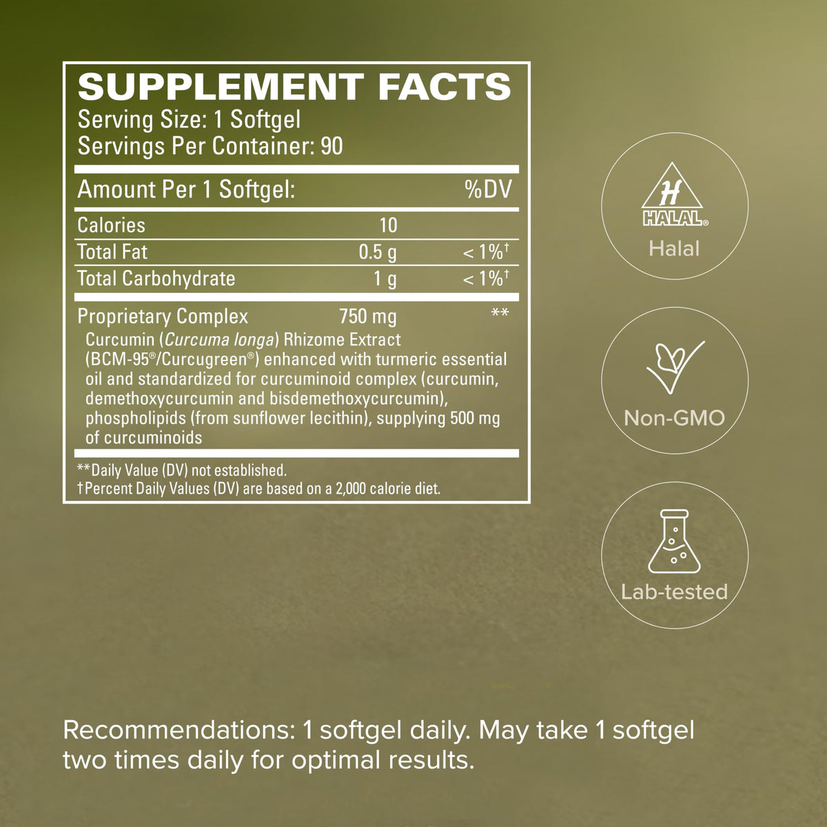 Terry Naturally CuraMed 750 mg - BCM-95 Curcumin Supplement - Brain