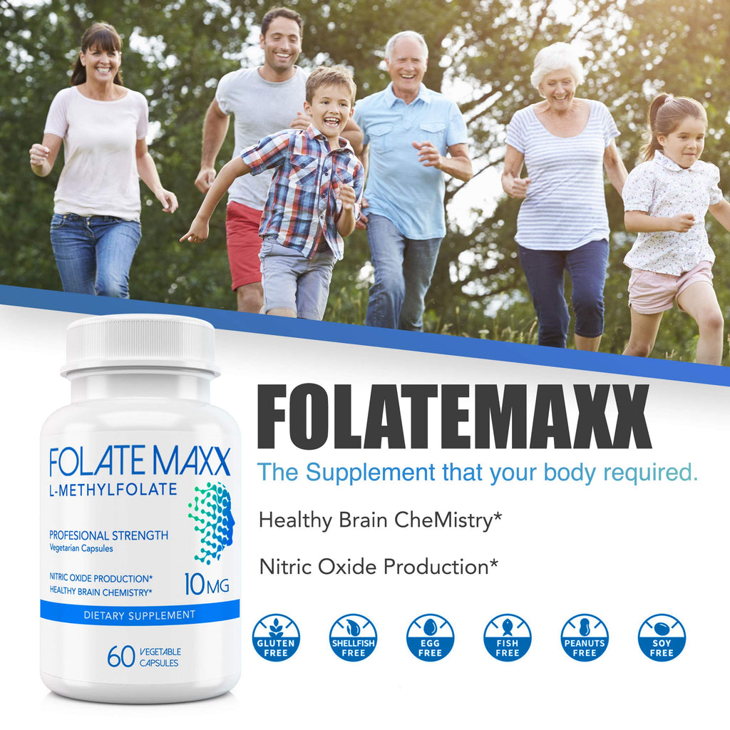 FOLATE MAXX FolateMaxx L-Methylfolate 10 mg 90 Capsules Active Folate