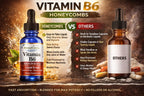 HoneyCombs Vitamin B6 Liquid Drops Pyridoxine HCl - 1 Fl Oz - image 4