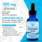 Absonutrix Pterostilbene with Hesperidin 390 mg Liquid - 4 Fl Oz - image 2