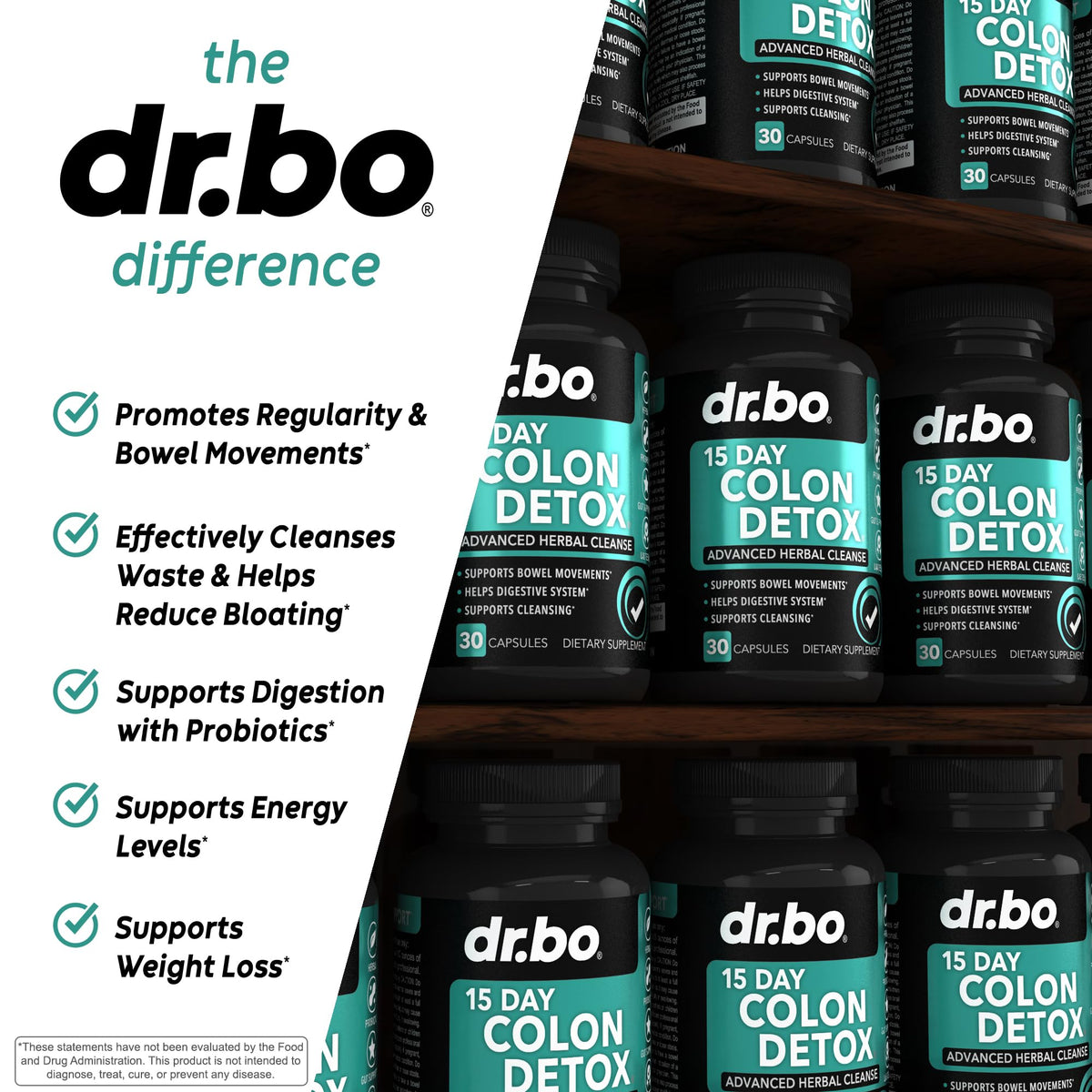 DR. BO Colon Cleanser Detox Intestinal Cleanse Pills - 30 Capsules - image 4