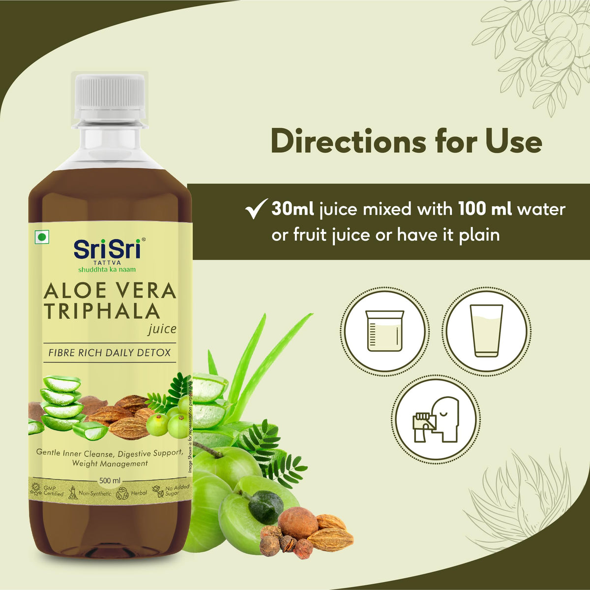 Sri Sri Tattva Aloe Vera Triphala Juice - 2 Pack - image 5