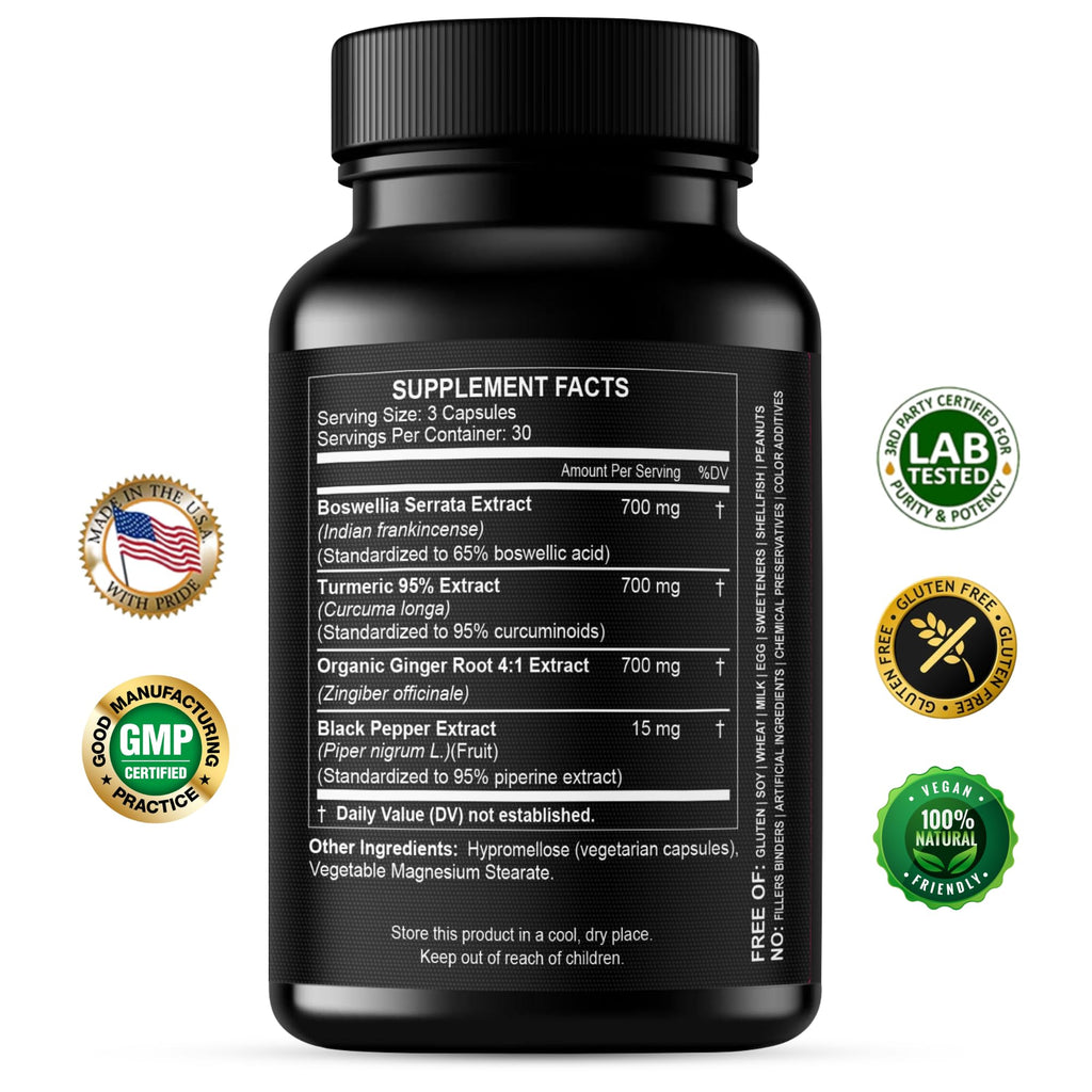 HCL Herbal Code Labs Boswellia Curcumin Ginger Mobility Support - 90 Capsules - image 2