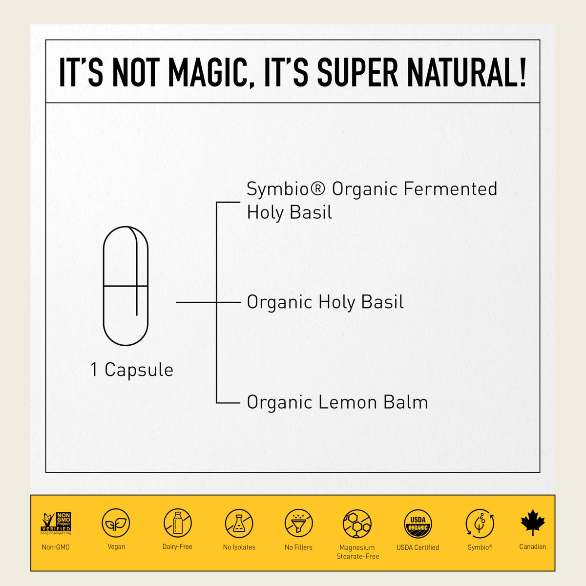 Living Alchemy Fermented Holy Basil Supplement - 60 Capsules - image 3