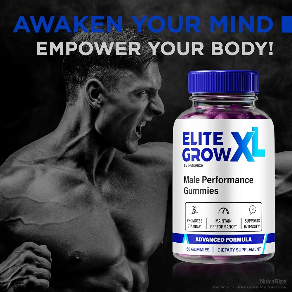 NutraRize Elite Grow XL Gummies for Men Energy & Stamina - 300 Gummies - image 4