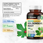BIO KRAUTER Goldenseal Root Immune & Respiratory Support - 100 Capsules - image 4