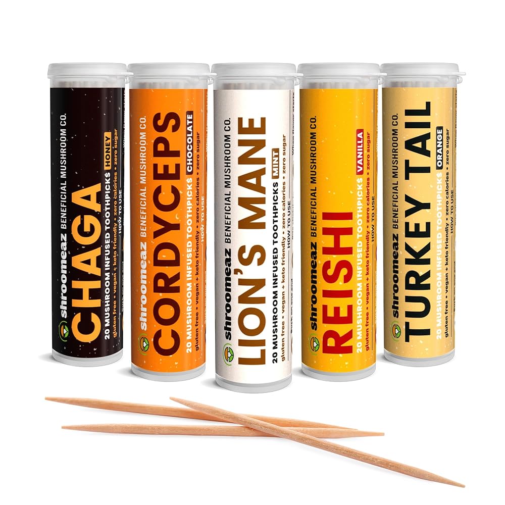 Xero Picks Shroomeaz Mushroom Supplement Toothpicks - 100 Picks