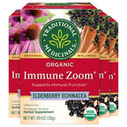Traditional Medicinals Organic Immune Zoom Echinacea Elderberry Tea - 16 Teabags